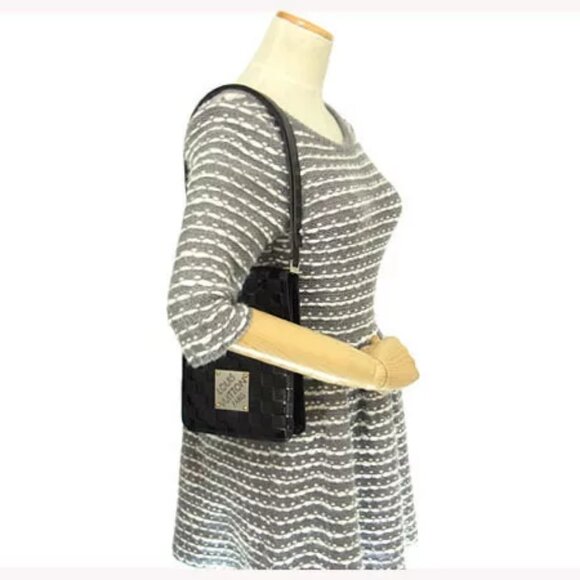 Louis Vuitton Shoulder bag Damier Vernis Black Woman Authentic Used - Picture 5 of 7